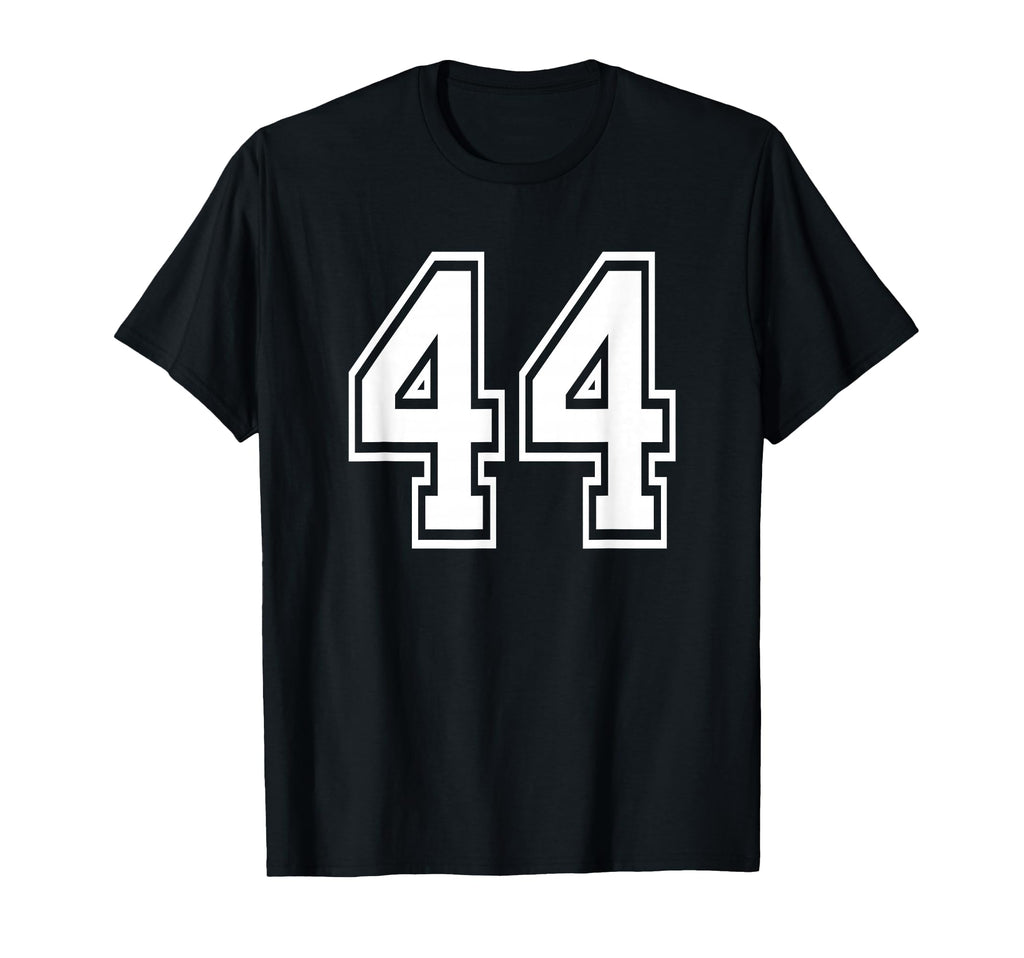 Number 44 Numbered Uniform Sports Jersey T-Shirt - Custom Art Print Unisex