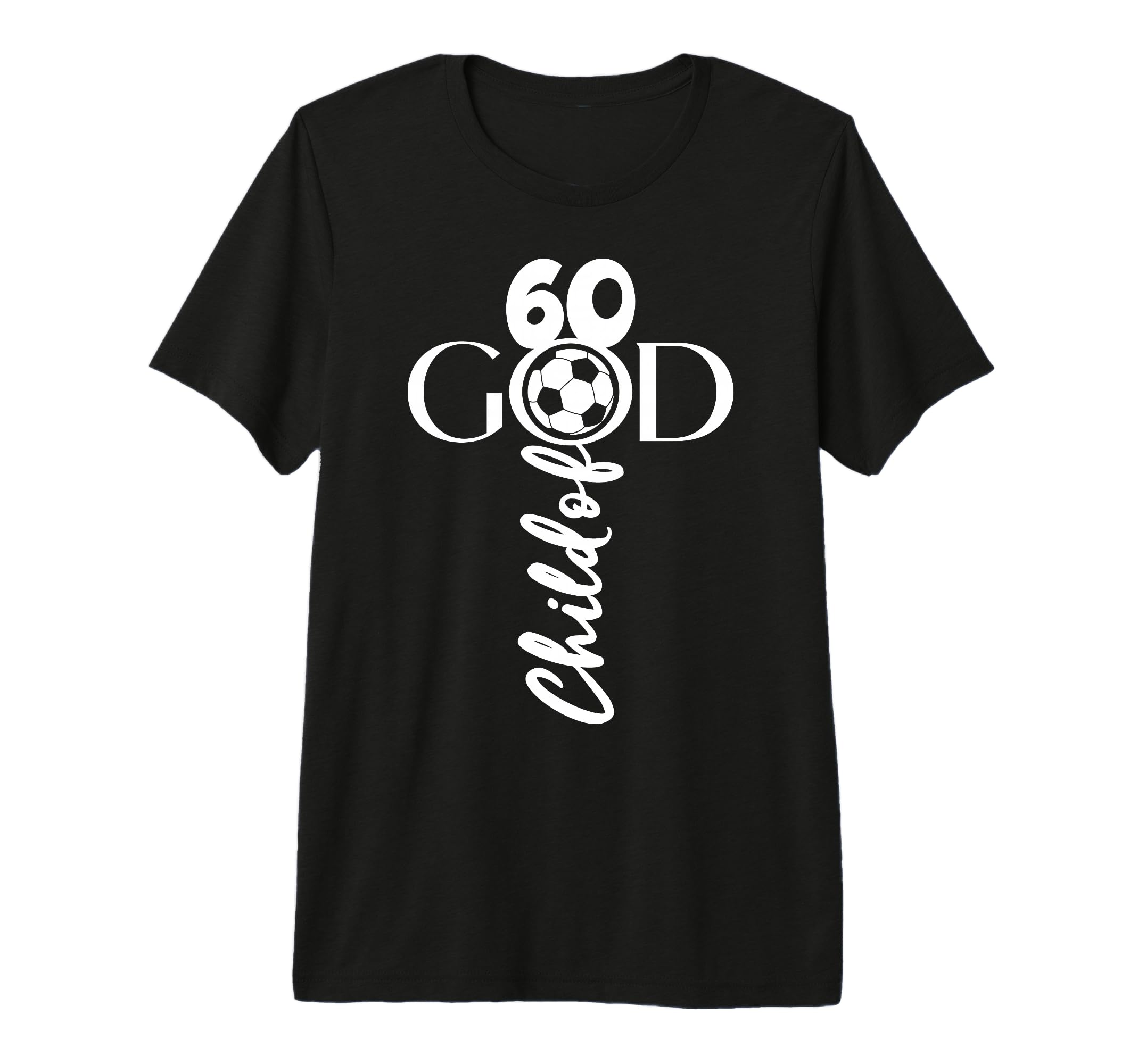 Jesus Christ 60 Years Child God Soccer T-Shirt - Trendy Graphic Unisex