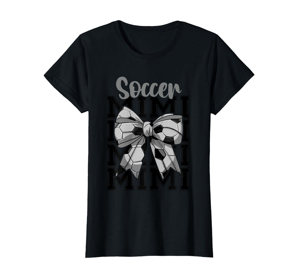 Soccer Mimi Coquette Bow Biggest Fan T-Shirt - Novelty Apparel Men Women