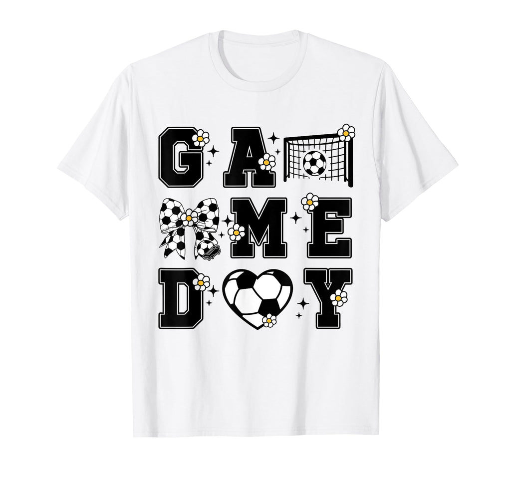 Game Day Soccer Soccer Player Coquette T-Shirt - Custom Art Print Unisex
