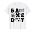 Game Day Soccer Soccer Player Coquette T-Shirt - Custom Art Print Unisex