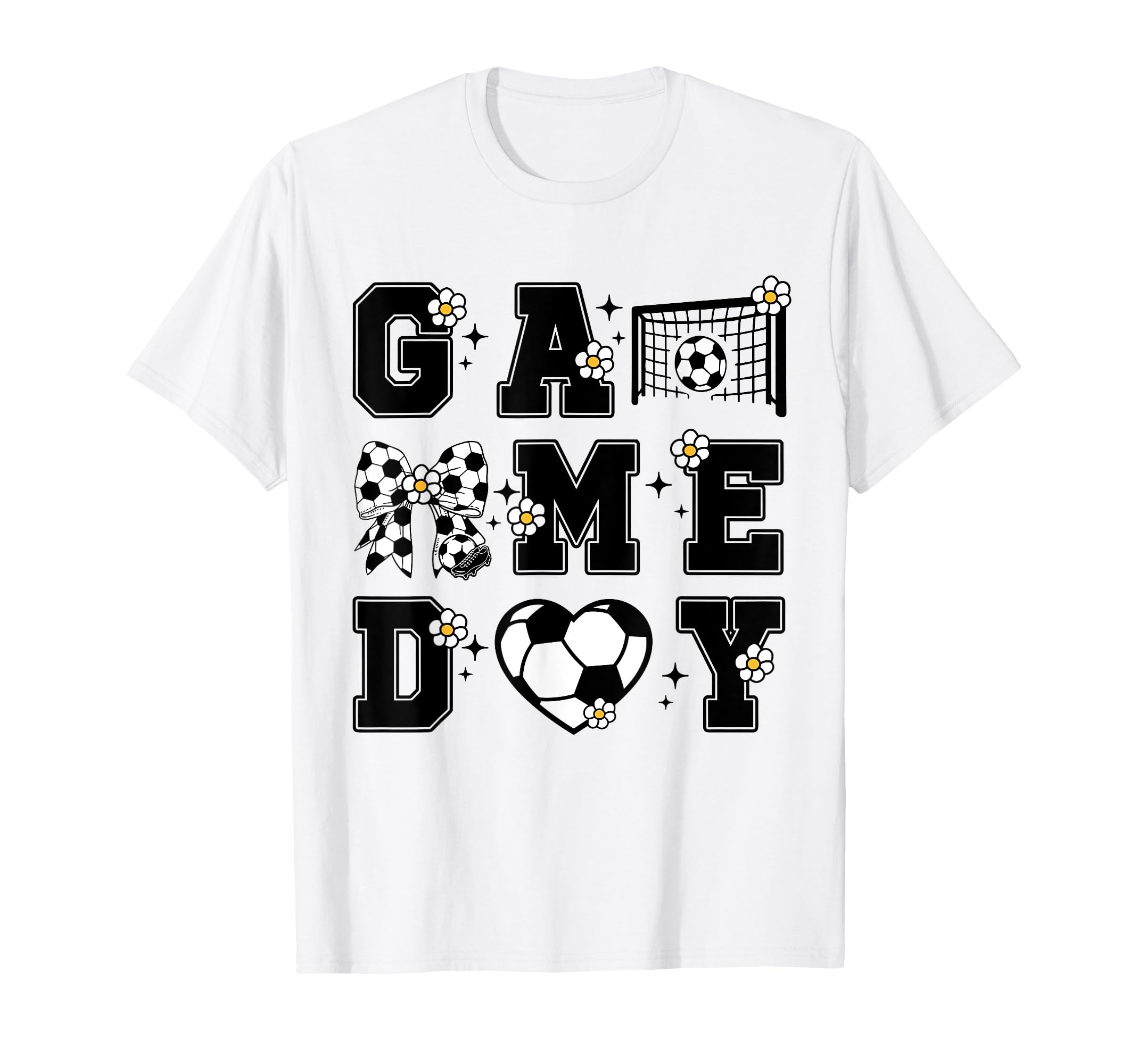 Game Day Soccer Soccer Player Coquette T-Shirt - Custom Art Print Unisex