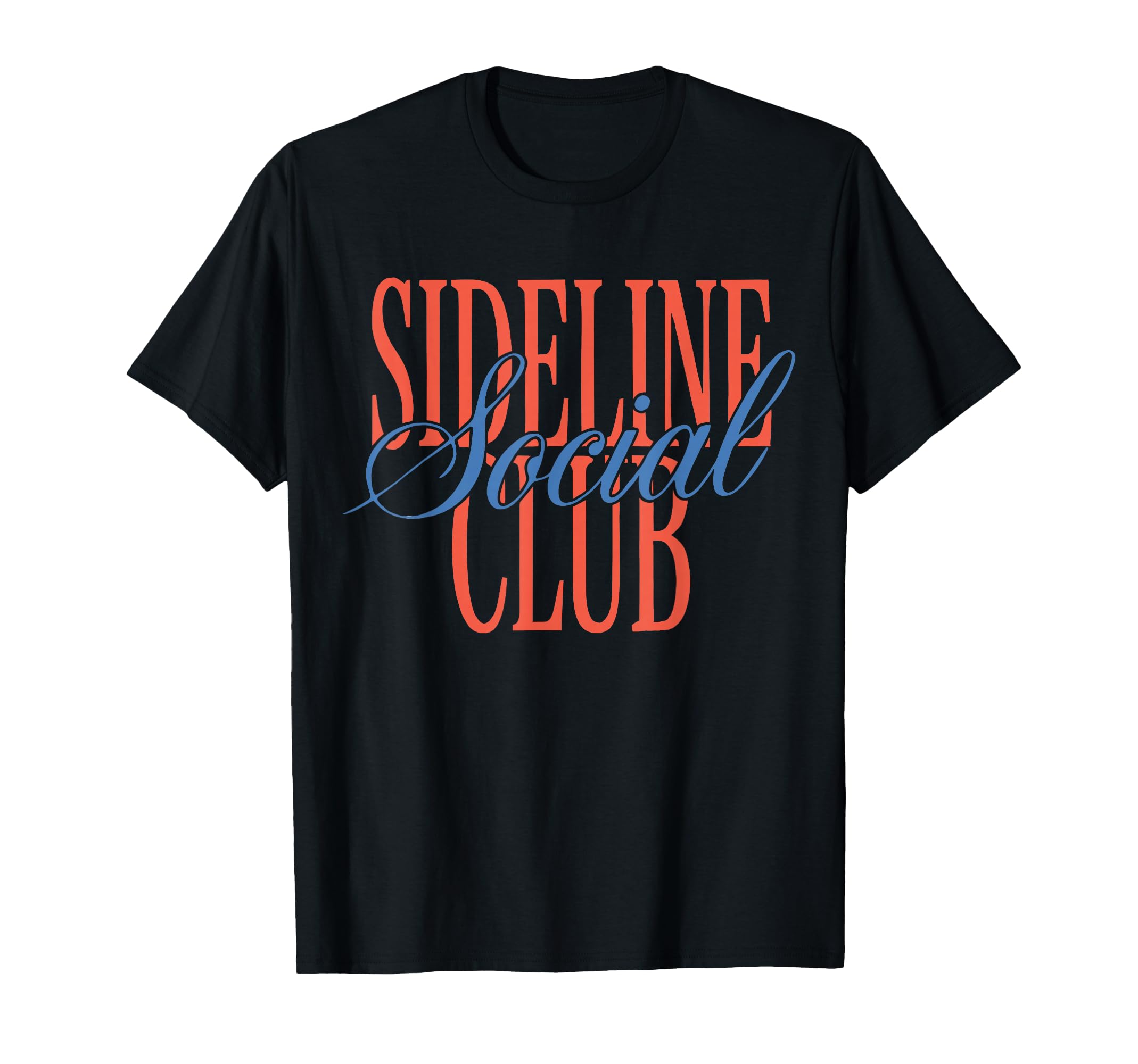 Sideline Social Club Baseball Soccer Mom T-Shirt - Unique Graphic Unisex