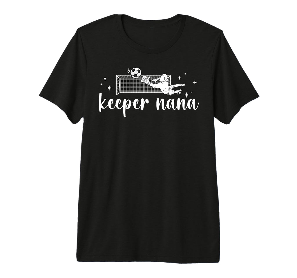 Soccer Keeper Nana Soccer Goalkeeper T-Shirt - Custom Art Print for Adults