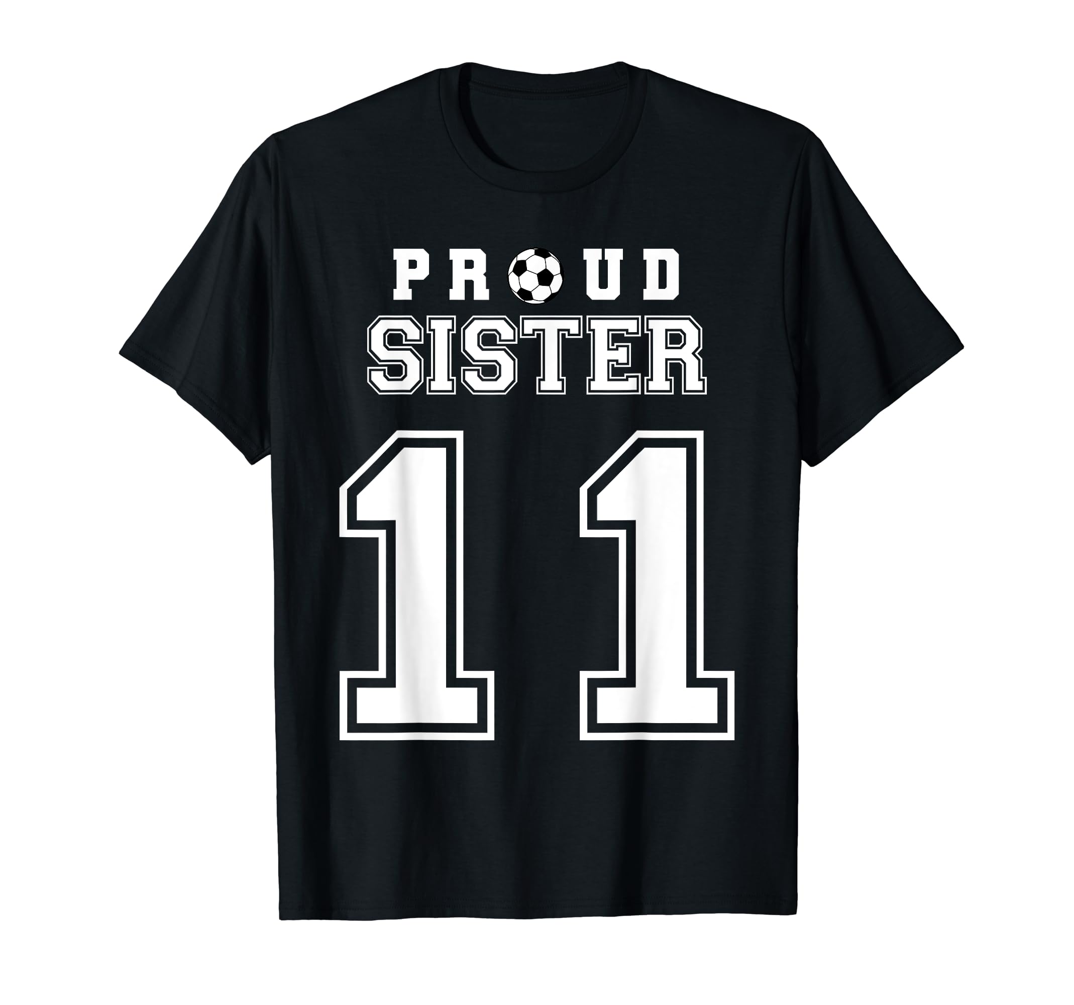 Number 11 Custom Proud Soccer Futbol T-Shirt - Graphic Print for Adults