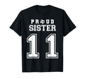 Number 11 Custom Proud Soccer Futbol T-Shirt - Trendy Graphic for Adults