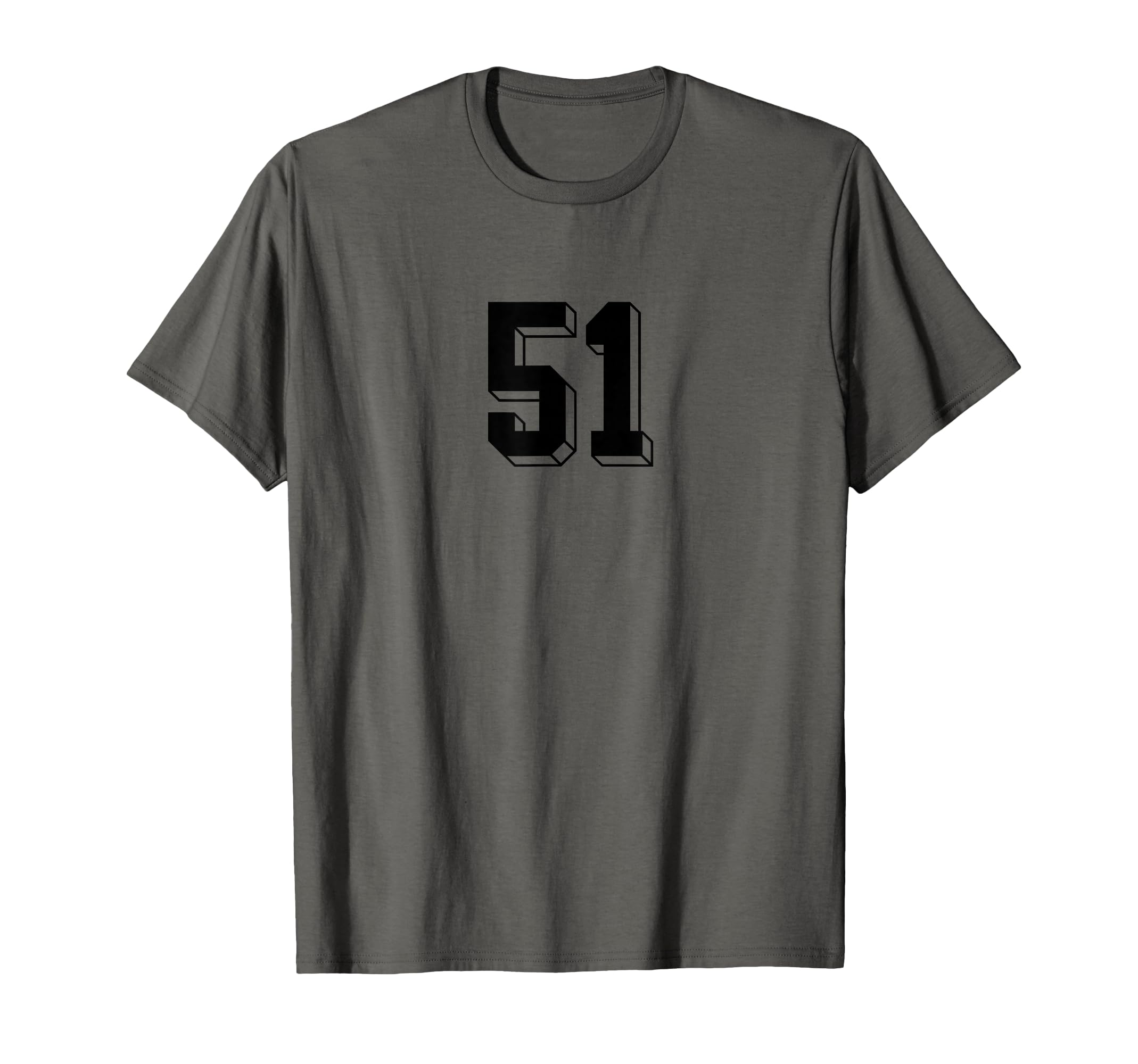 Number 51 80S 90S Soccer Team Jersey T-Shirt - Graphic Print Unisex