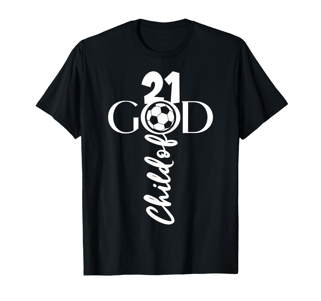 Jesus Christ 21 Years Child God Soccer T-Shirt - Minimalist Print Unisex