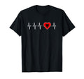 Albanian Heartbeat Proud I Love Albania T-Shirt - Novelty Apparel Unisex