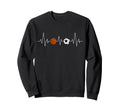 Soccer Basketball Heartbeat Funny Sweatshirt - Trendy Graphic Men Women