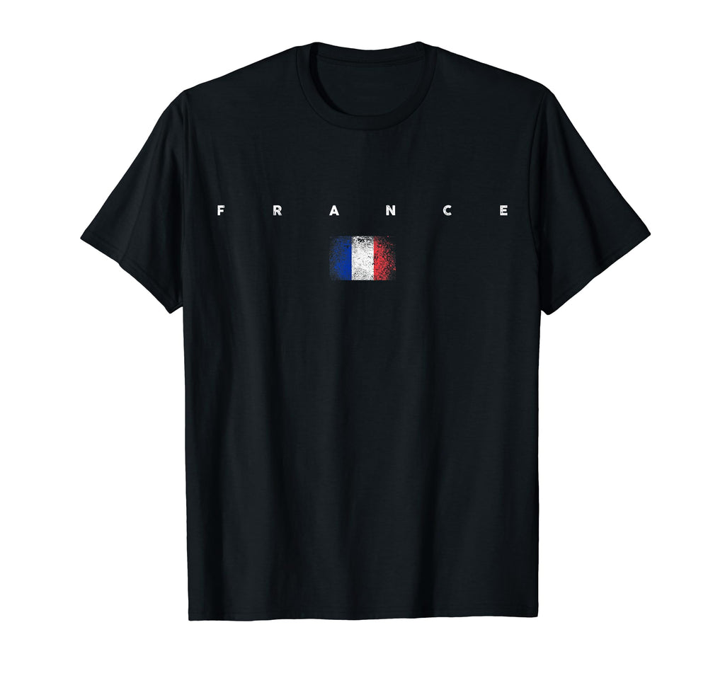 France Flag Pride Soccer French T-Shirt - Fun Novelty Design Men Women