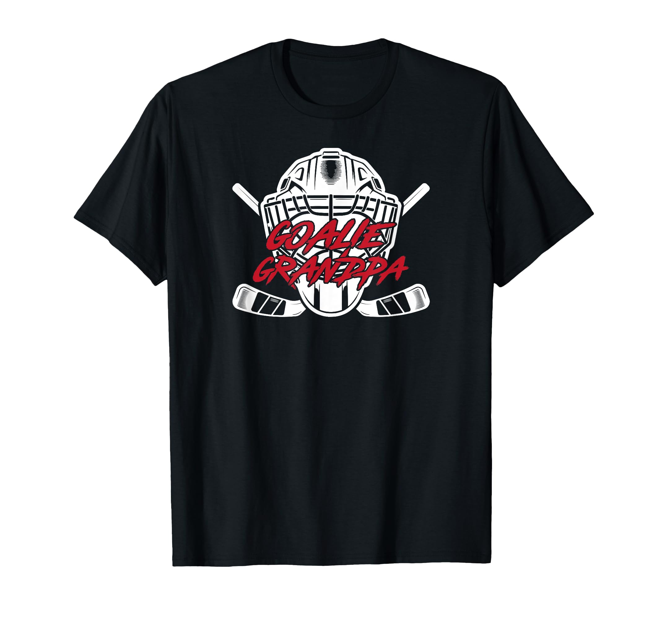 Ice Hockey Goalie Grandpa Hockey T-Shirt - Unique Graphic for Adults