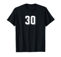 Number 30 80S 90S Soccer Team Jersey T-Shirt - Novelty Apparel Men Women