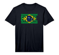 Brazil Brazilian Flag Sports Soccer T-Shirt - Aesthetic Graphic Men Women