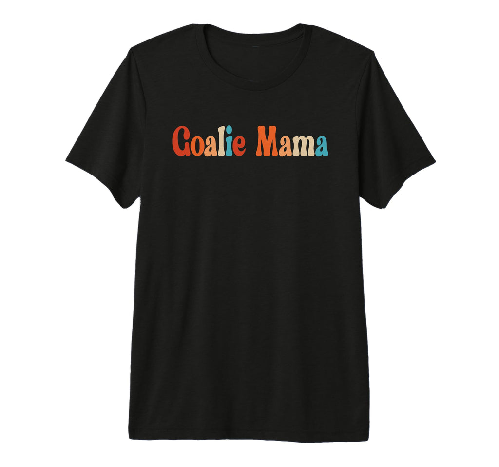 Goalie Mama Goalie Mom Lacrosse T-Shirt - Novelty Apparel for Adults