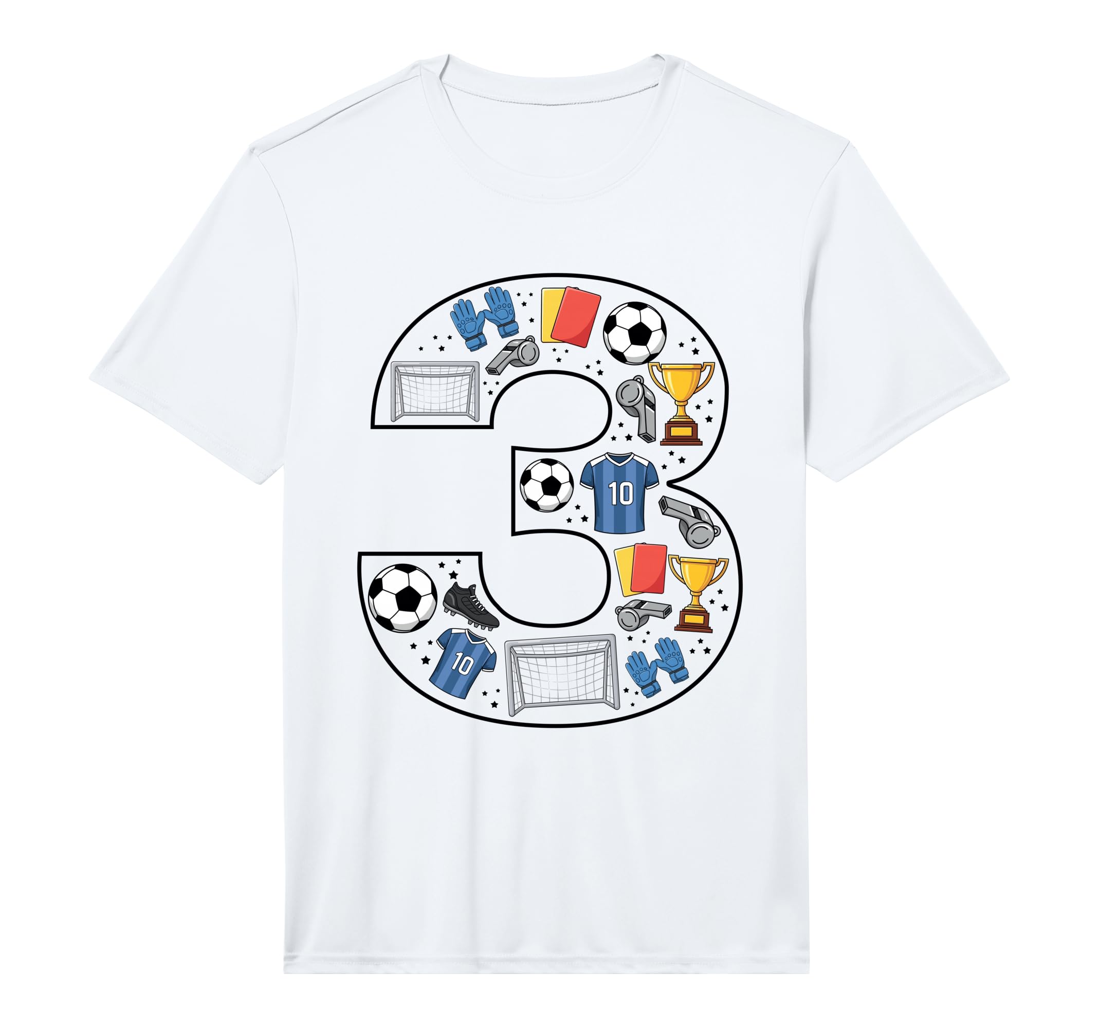 Mens 3Rd Birthday 3 Year Old Football T-Shirt - Trendy Graphic for Adults