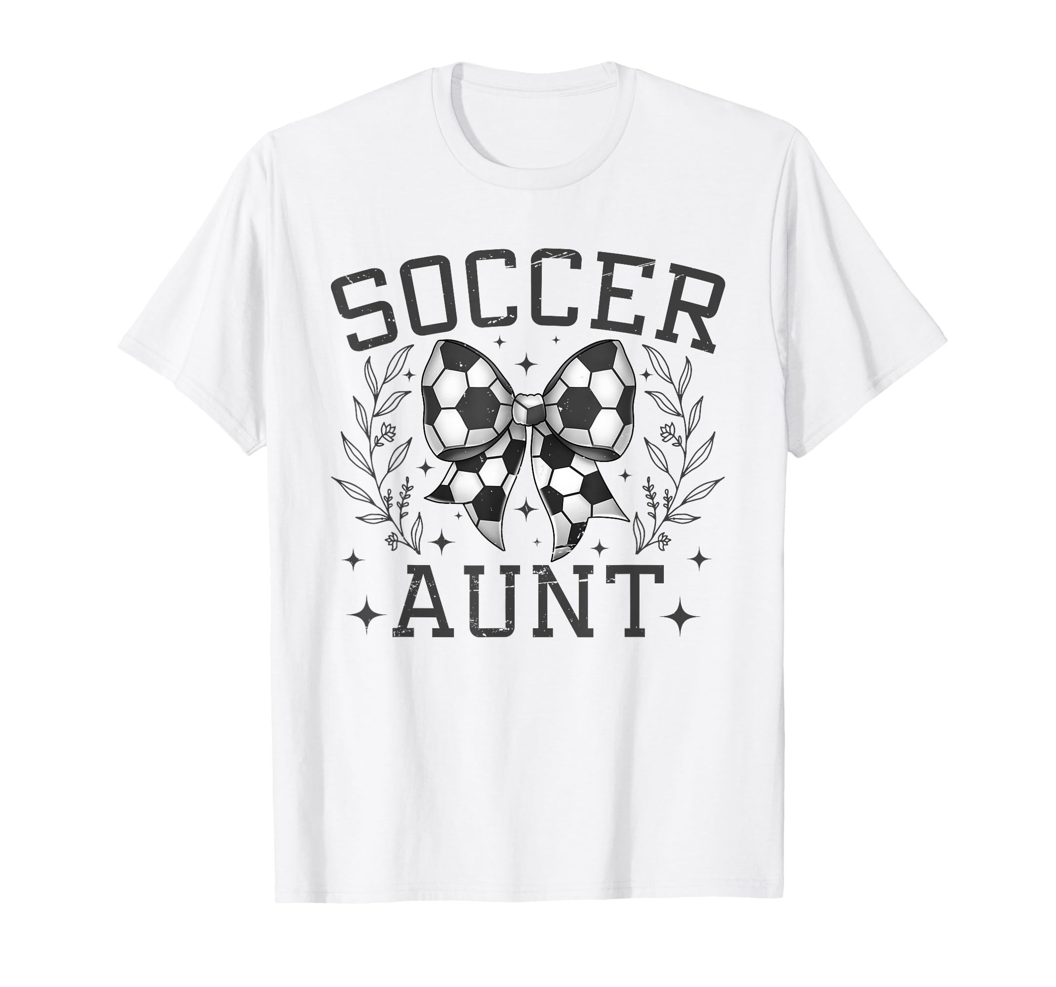 Coquette Bow Soccer Aunt Game Day T-Shirt - Streetwear Style Unisex