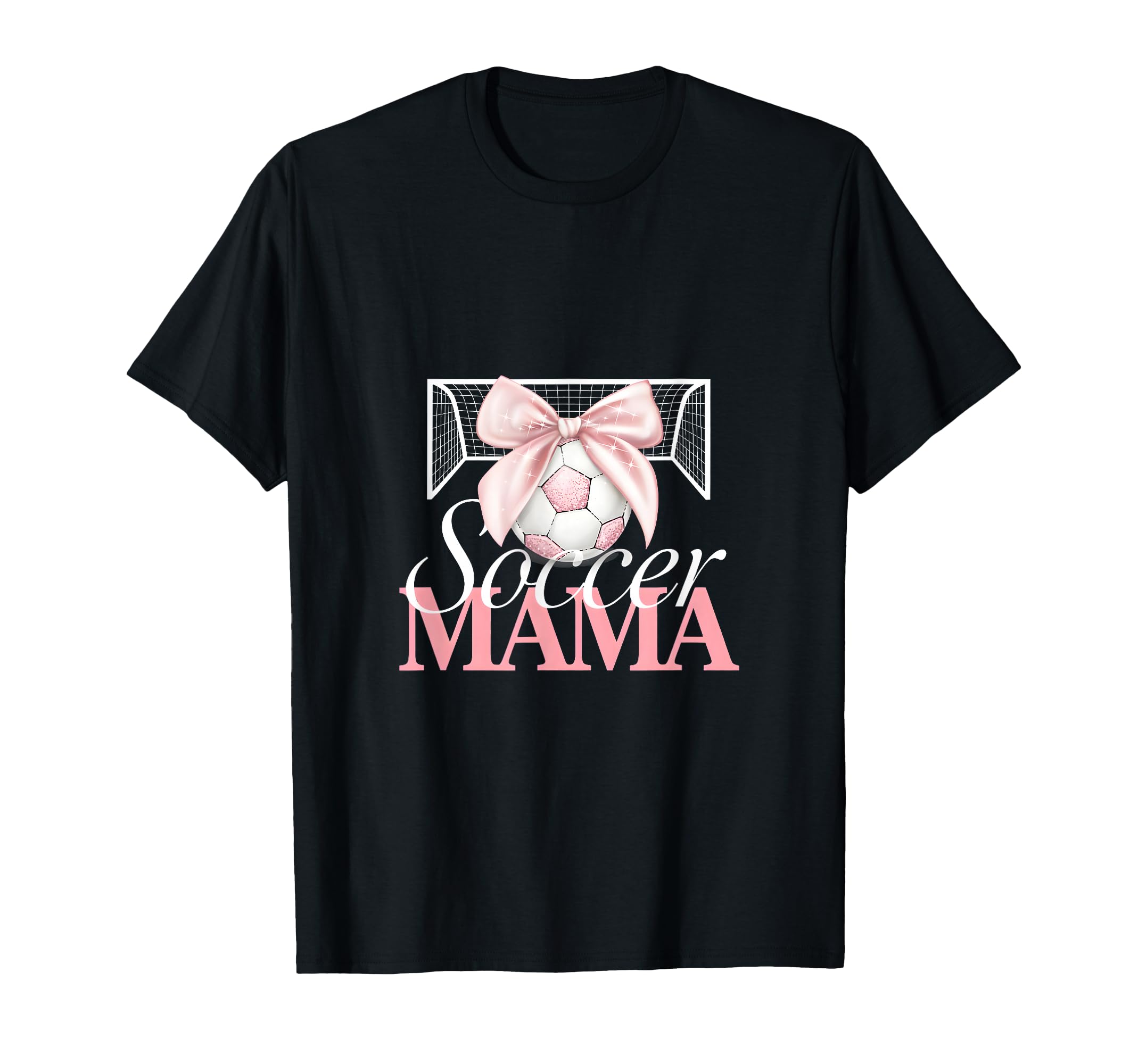 Soccer Mama Bow Soccer Mom Club T-Shirt - Fun Novelty Design Unisex