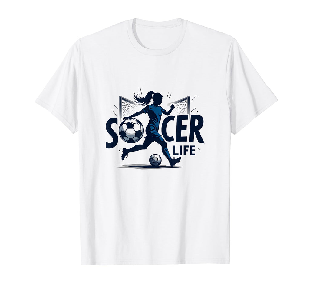Soccer Is Life Womens Passion Beautiful T-Shirt - Novelty Apparel Unisex
