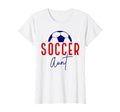 Soccer Aunt Soccer Ball Auntie T-Shirt - Streetwear Style for Adults