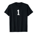 Number 1 80S 90S Soccer Team Jersey T-Shirt - Custom Art Print for Adults