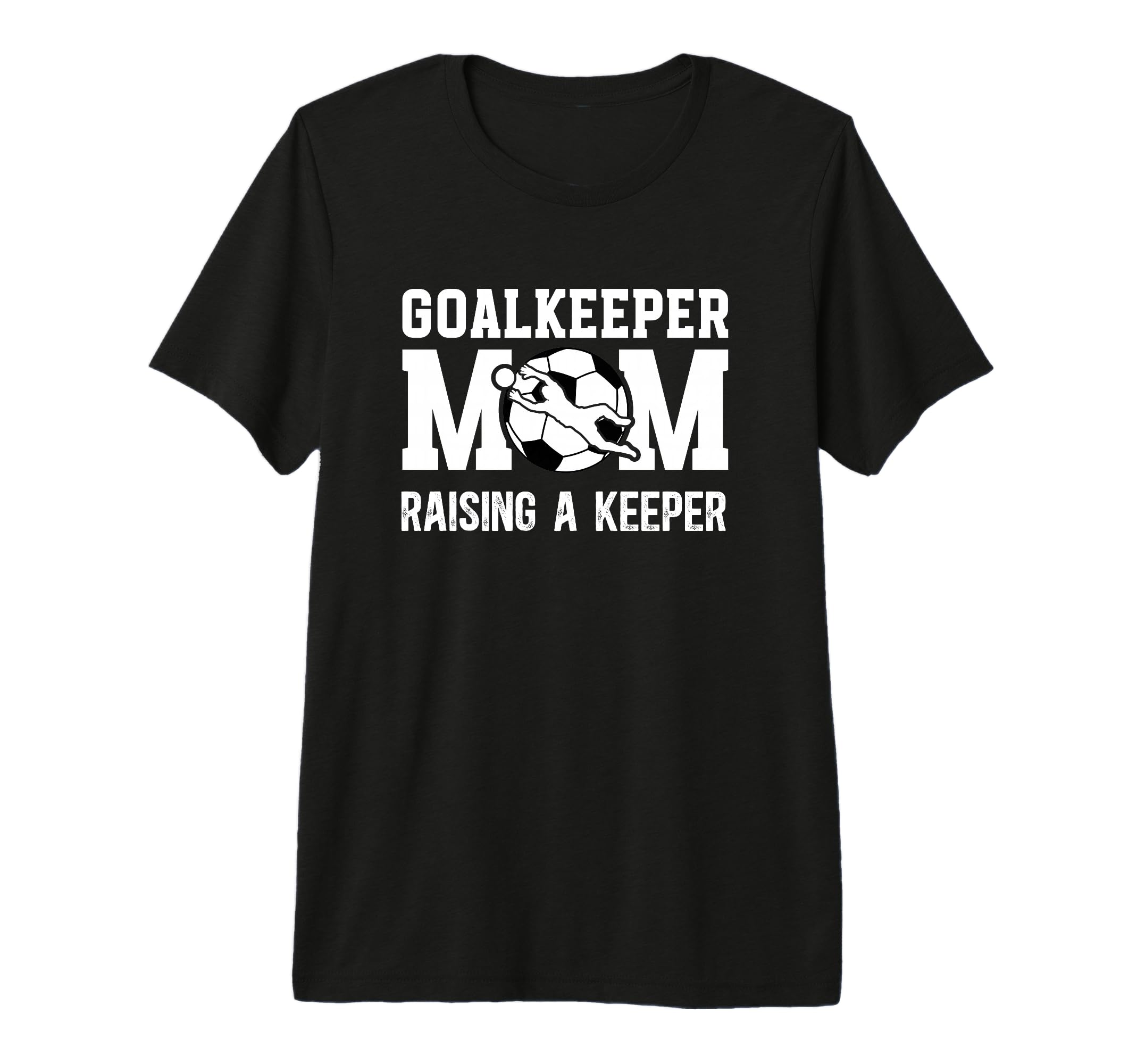 Soccer Goalkeeper Mom Raising Soccer T-Shirt - Minimalist Print for Adults