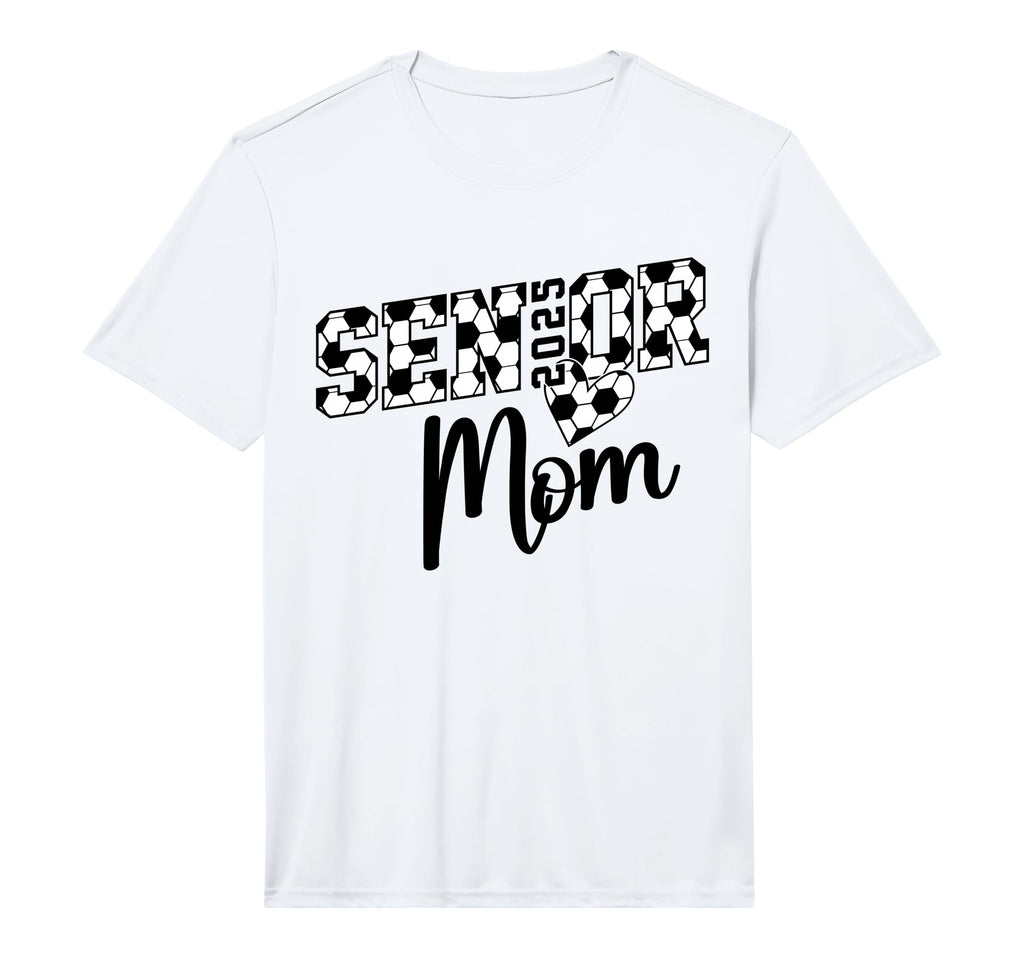 Proud Mom Soccer Senior Class 2025 T-Shirt - Trendy Graphic for Adults