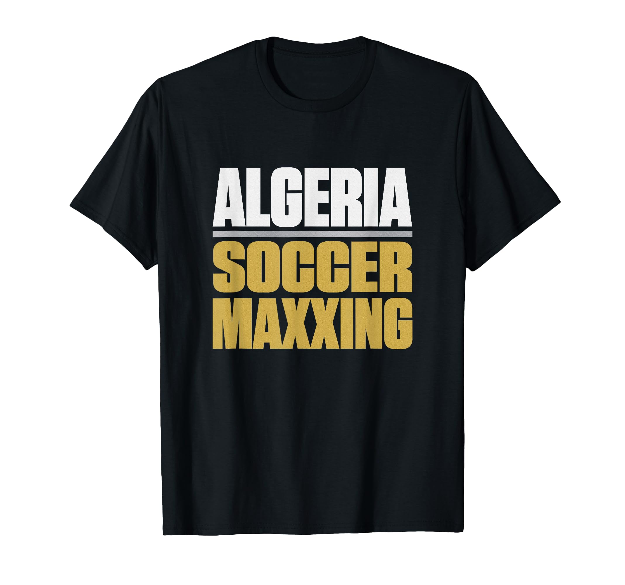 Algeria Soccermaxxing Soccer Fan T-Shirt - Casual Everyday Wear for Adults