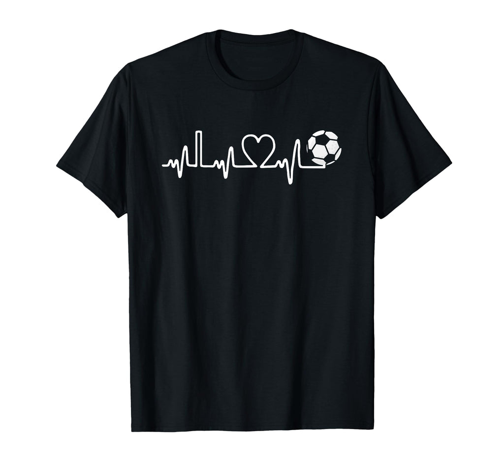 Soccer Heartbeat I Love Soccer Funny T-Shirt - Aesthetic Graphic Unisex