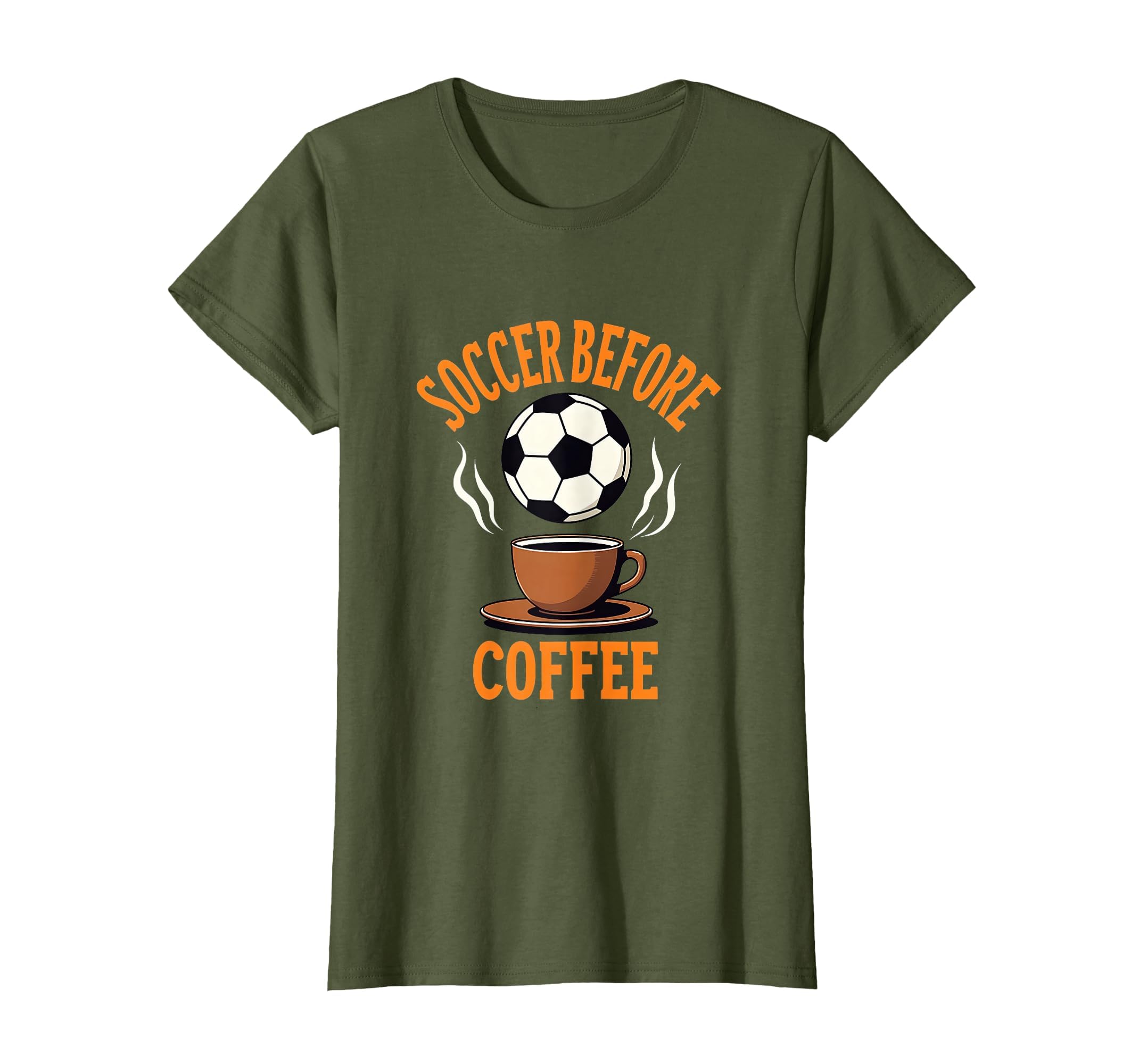 Soccer Before Coffee Funny Sports Fan T-Shirt - Trendy Graphic Men Women