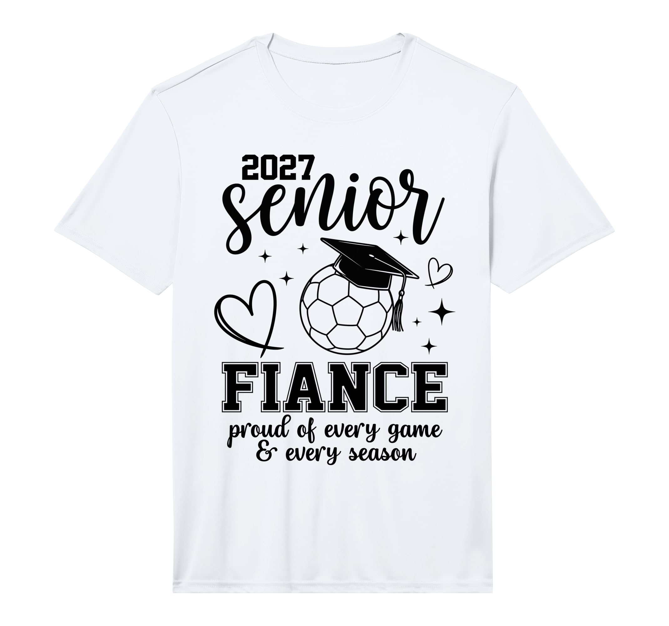 2027 Senior Soccer Fiance Proud Family T-Shirt - Streetwear Style Unisex