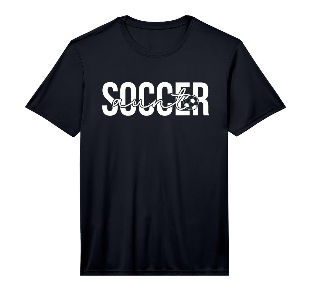 Mens Soccer Aunt Proud Aunt Soccer T-Shirt - Novelty Apparel Men Women