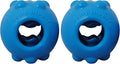Jolly Pets Jolly Dipper Treat Dispensing Dog Toy; 3'' Small/Medium Dogs, Blue (Pack of 2)