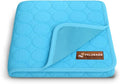 Dog Cooling Mat- Ice Silk Summer Comfort, Self Cooling, Non-Slip Dog Pad, Durable & Washable, Mat for Large Dogs 65x95 cm, Support Shelter Dogs with Every Purchase (Blue)