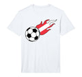 Austrian Flag Austria Soccer Lover T-Shirt - Custom Art Print Unisex