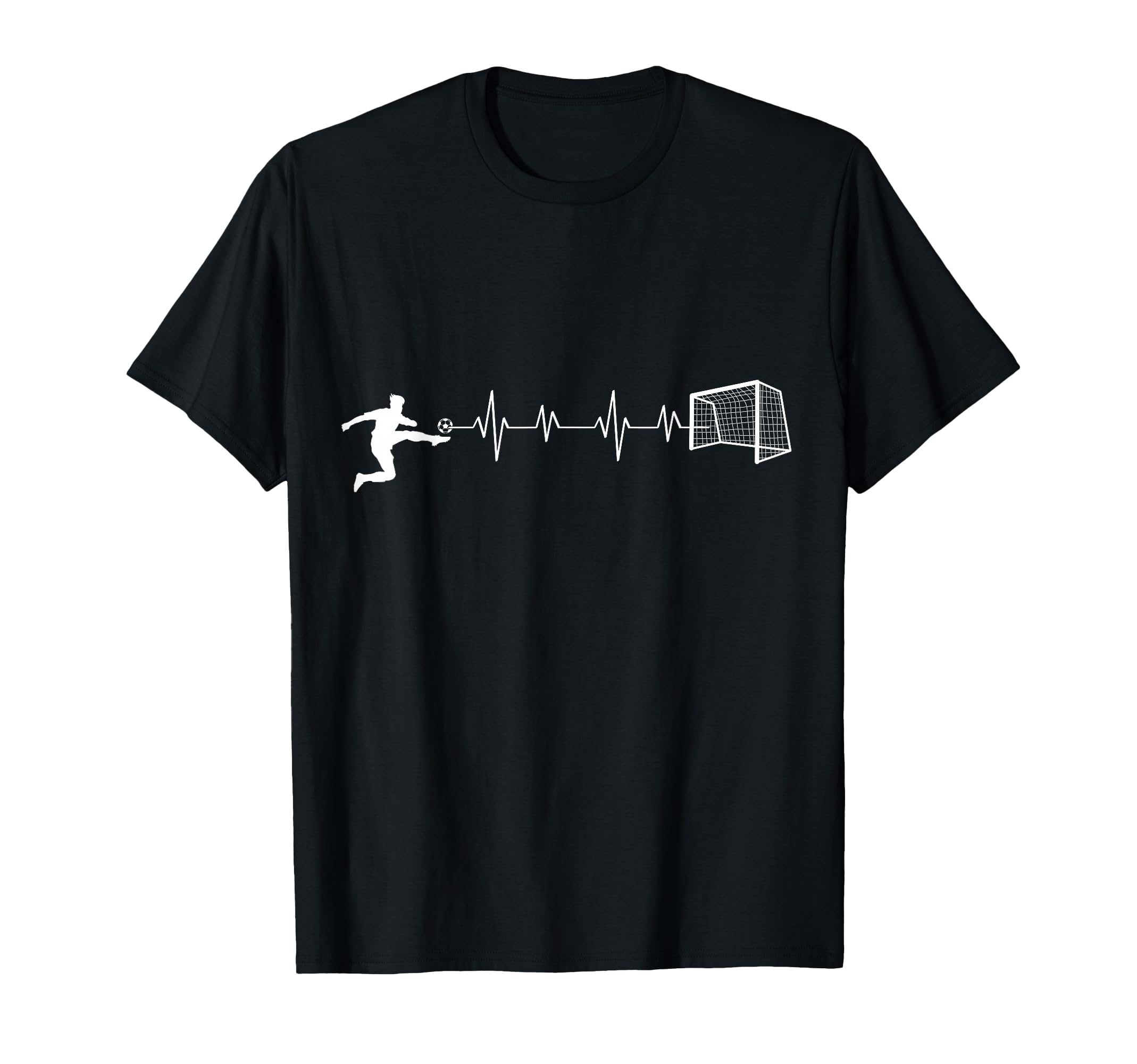 Soccer Player Kicking Ball Sports Lover T-Shirt - Minimalist Print Unisex