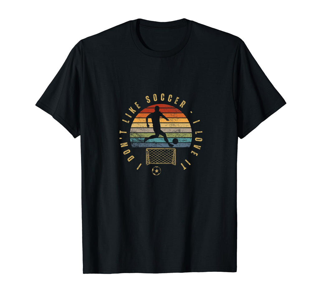 I Love Soccer Funny Soccer Player T-Shirt - Custom Art Print for Adults