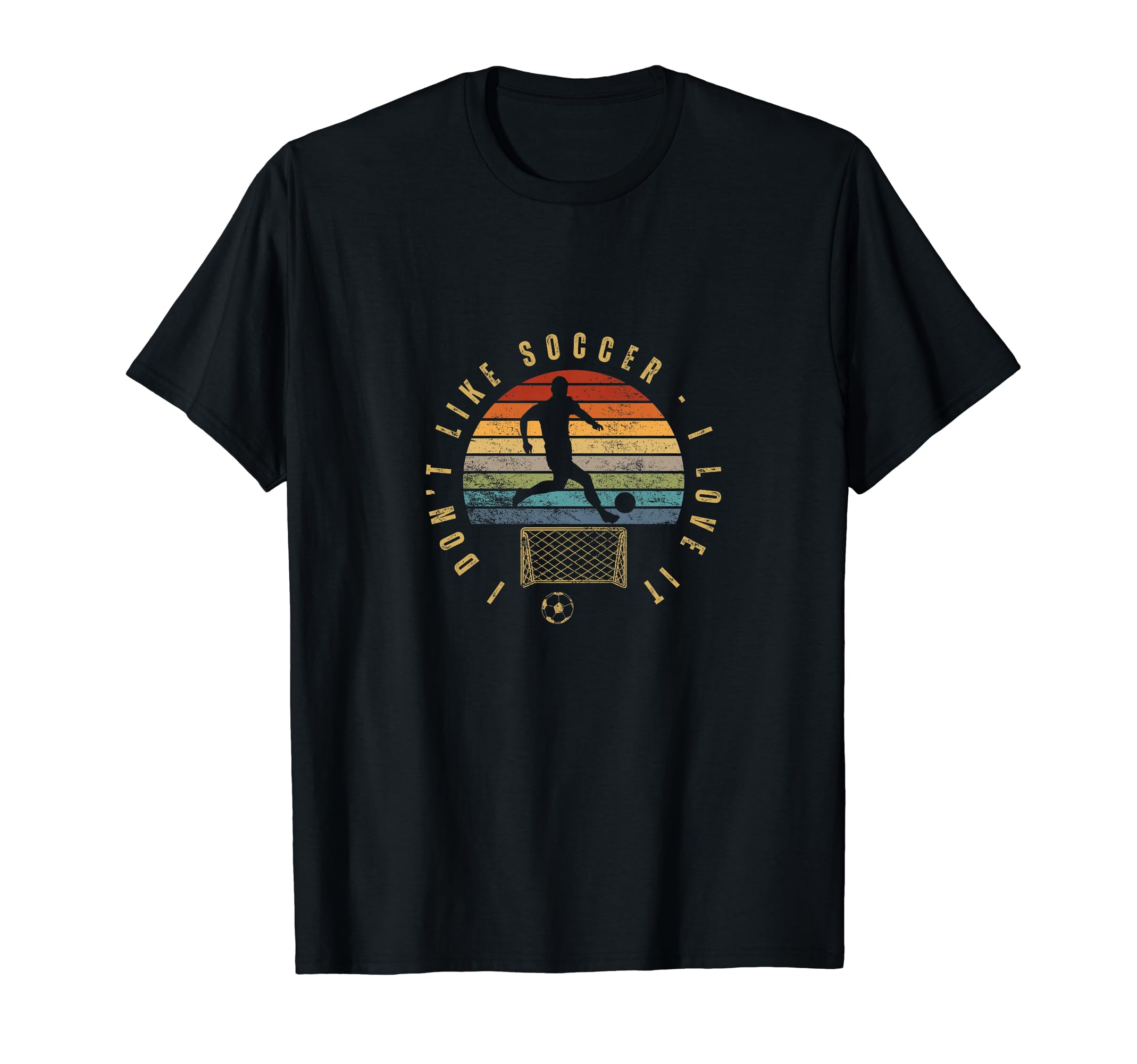 I Love Soccer Funny Soccer Player T-Shirt - Custom Art Print for Adults