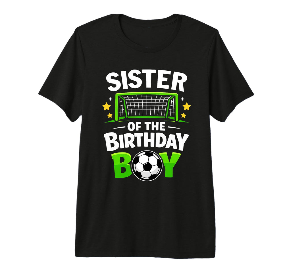 Sister Birthday Soccer Ball Tri Blend T-Shirt - Streetwear Style Men Women