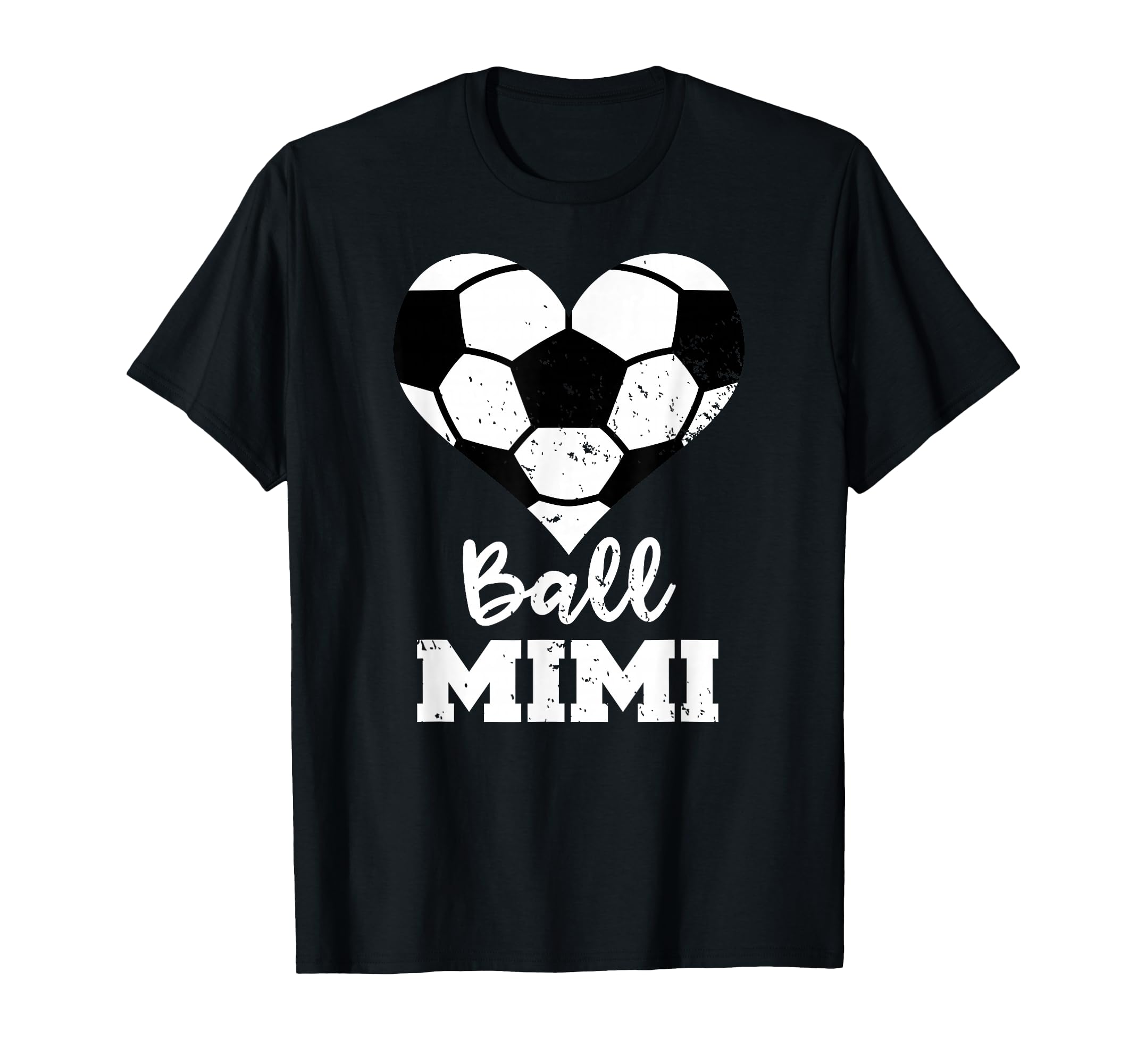 Ball Mimi Funny Soccer Heart T-Shirt - Streetwear Style for Adults
