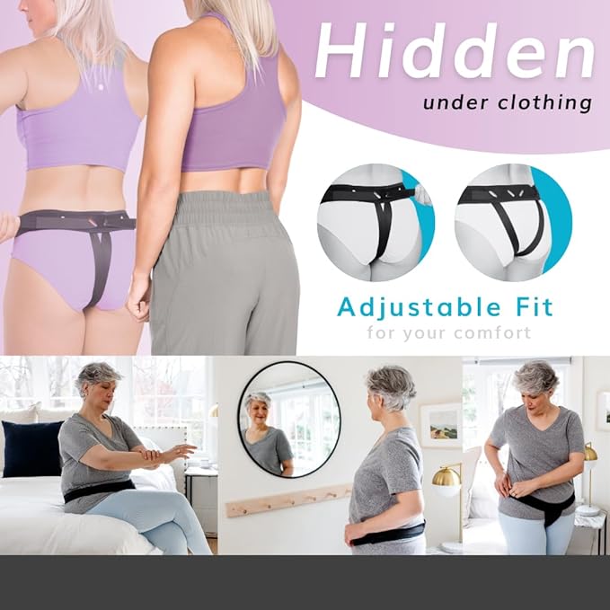 BraceAbility Pelvic Pro Prolapse Belt - Patented, Original Uterus Support Brace for Women Treating Dropped Bladder, Uterine Prolapse, Vulvar Varicosities, Postpartum, Symphysis Pubis Dysfunction (XL)