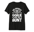 Proud Ice Hockey Goalie Aunt Hockey T-Shirt - Trendy Graphic for Adults