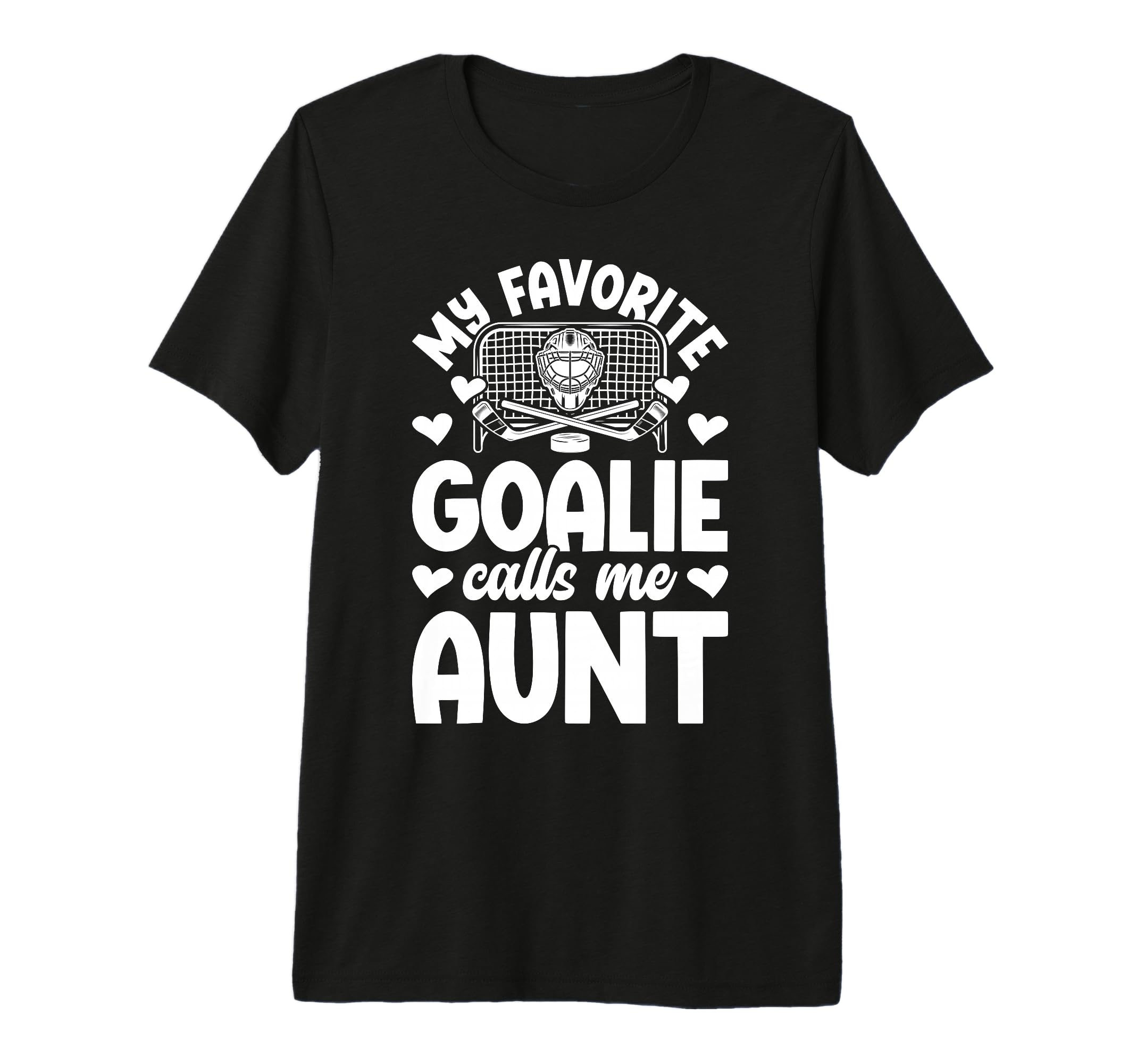 Proud Ice Hockey Goalie Aunt Hockey T-Shirt - Trendy Graphic for Adults