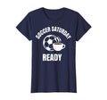 Soccer Saturday Ready Proud Soccer Mom T-Shirt - Novelty Apparel Men Women