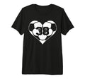 Soccer Number 38 Jersey Funny Soccer T-Shirt - Custom Art Print for Adults