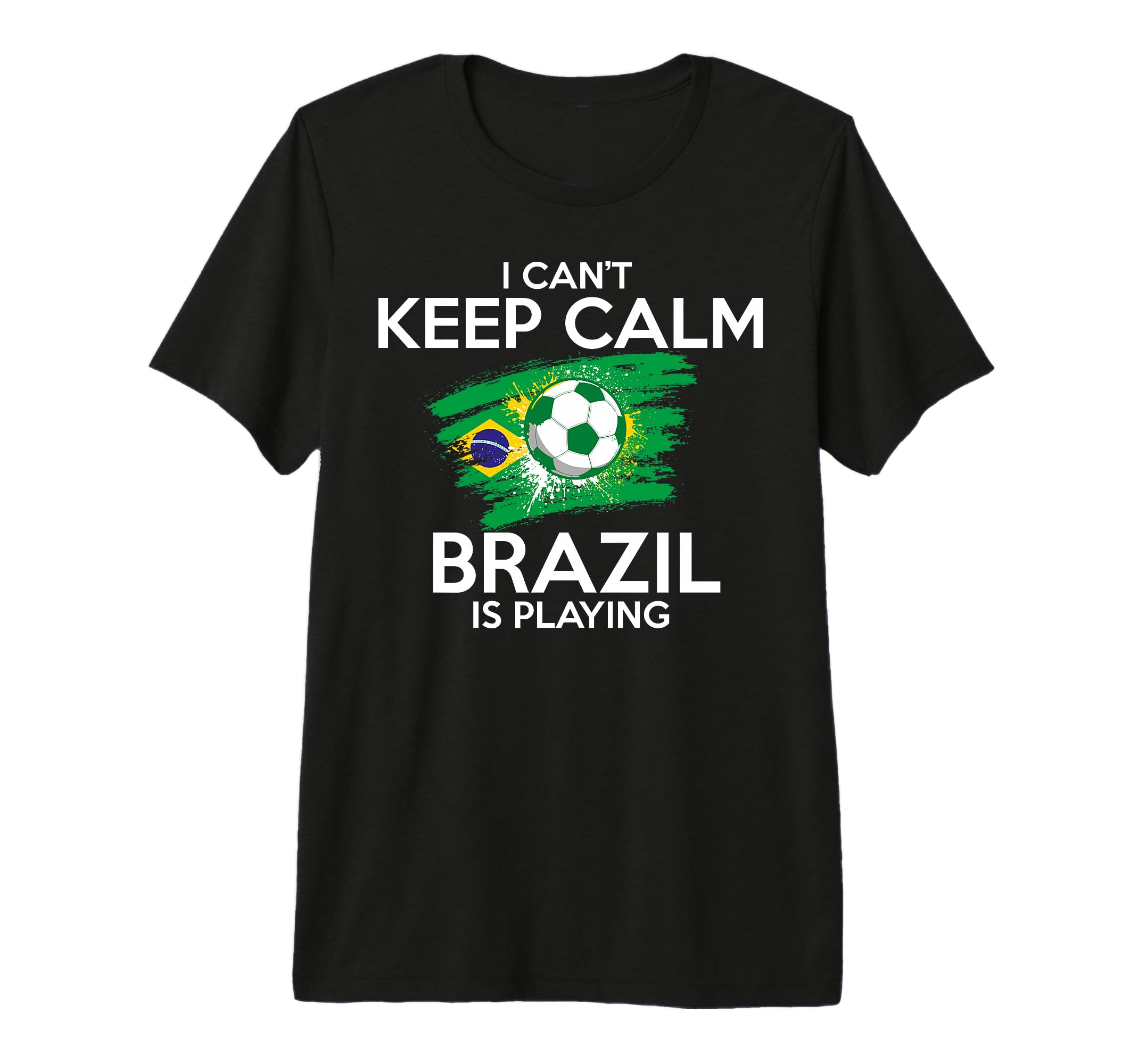 Brazil Soccer Football Game Player Fan T-Shirt - Trendy Graphic for Adults