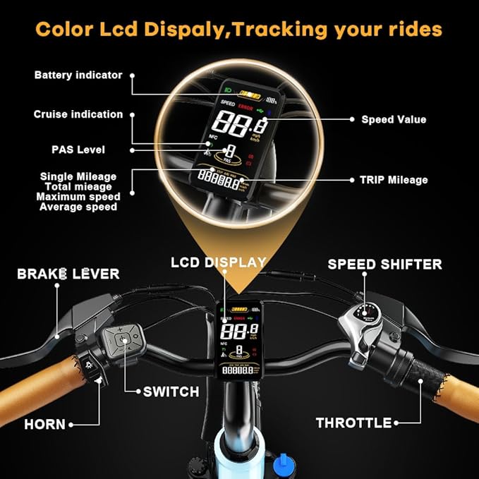 𝟏𝟎𝟎𝟎𝐖 Peak Electric Bike for Adults,up 𝟖𝟎 Miles Removable Battery Ebike, 26" UL Certified Electric Mountain E Bike,Adult Electric Bicycles for Commute Beach Snow