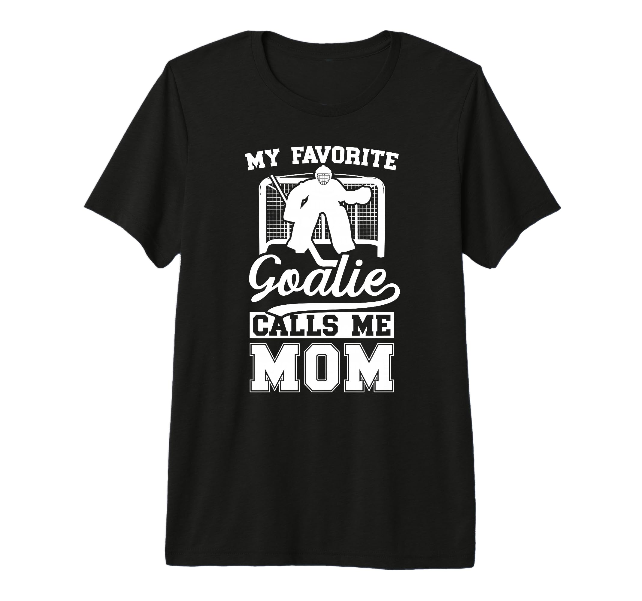 Proud Ice Hockey Keeper Mom Hockey T-Shirt - Unique Graphic Men Women