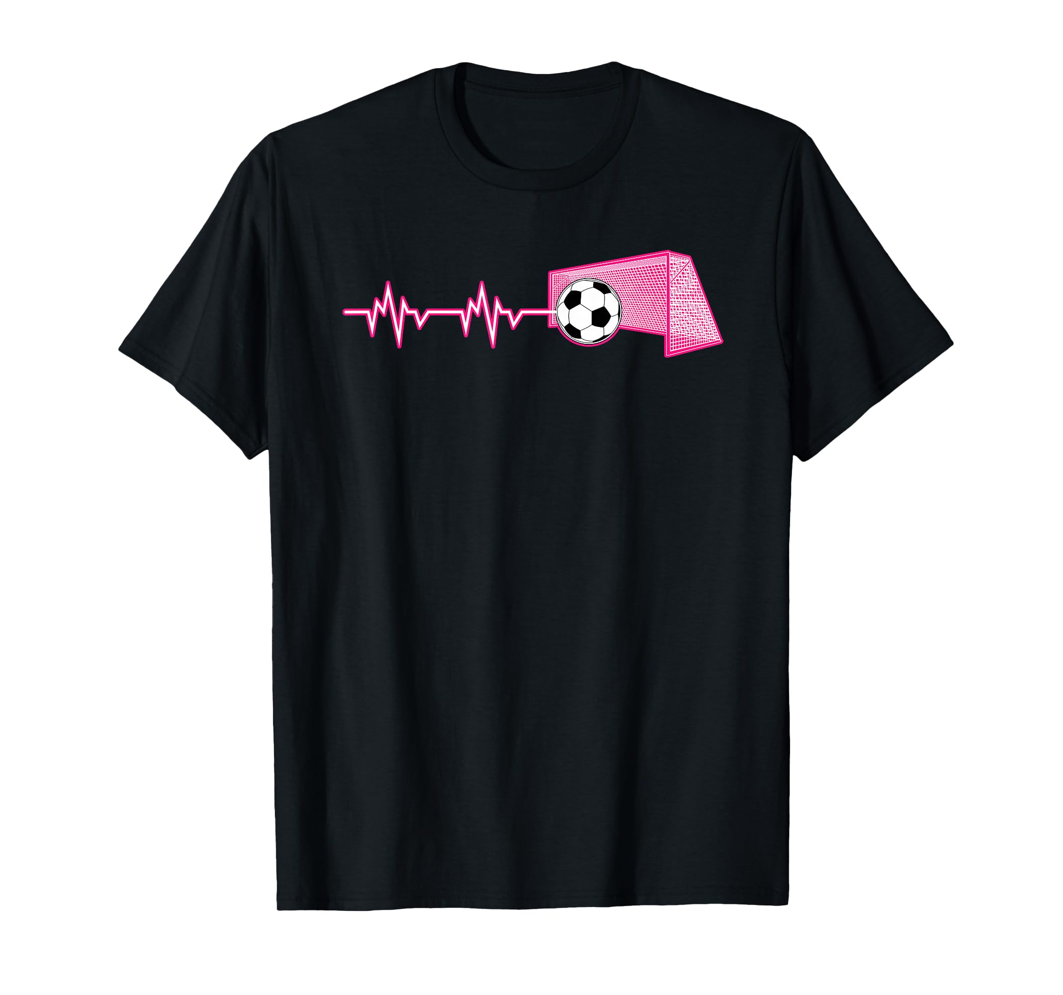 Heartbeat Football Soccer Goalie T-Shirt - Aesthetic Graphic for Adults