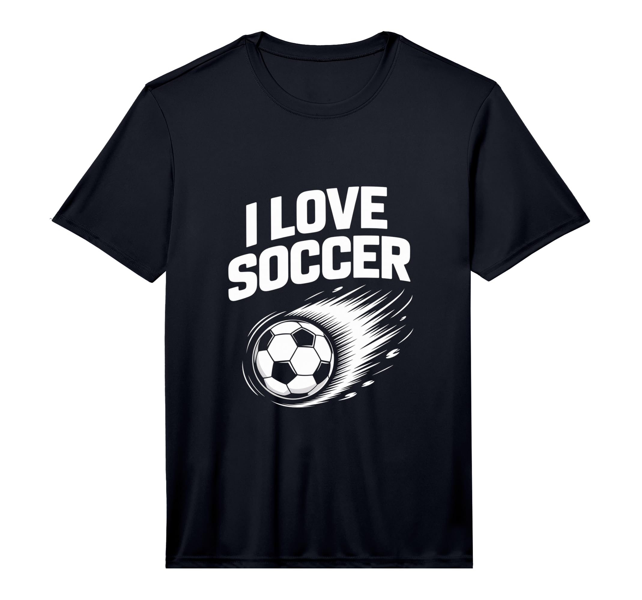 Mens I Love Soccer Enthusiast Sports T-Shirt - Streetwear Style Unisex